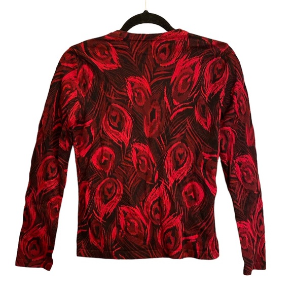 Jones New York Black and Red Sweater Size Small Petite - Picture 2 of 4